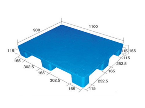 1109平板九脚（置钢管）塑料托盘