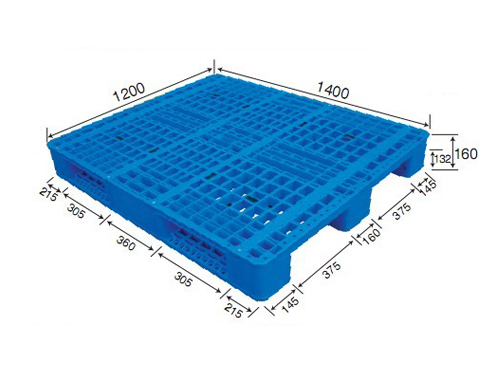 1412网格川字（置钢管）塑料托盘