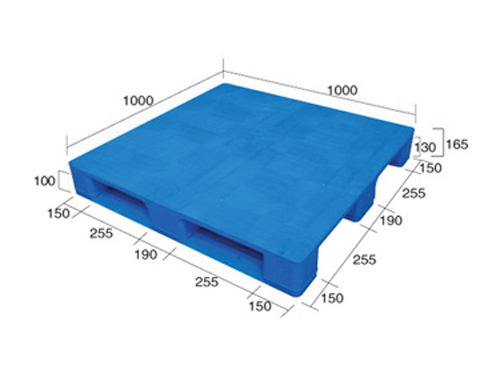 1010平板川字（置钢管）塑料托盘