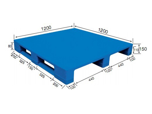1212平板川字（内置钢管）塑料托盘