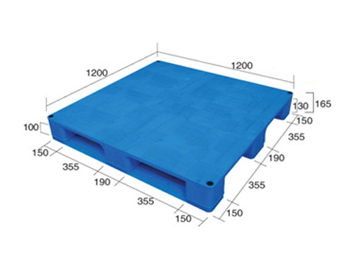 1212平板川字（置钢管）塑料托盘
