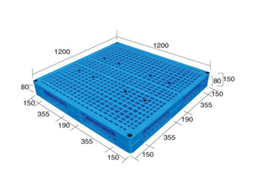 1212网格双面（置钢管）塑料托盘